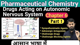 Pharmaceutical Chemistry Chapter 6  Drugs Acting On Autonomic Nervous System [upl. by Attekram]