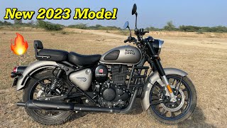 2023 Royal Enfield Classic 350 Gunmetal Gray Full Detail Review In Hindi 🔥 सबसे अच्छी मोटरसाइकिल [upl. by Esydnac]