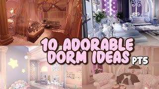 10 ADORABLE DORM IDEAS PT5 Roblox Royale High Campus 3 [upl. by Orsino198]