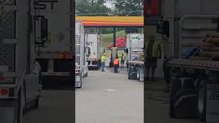 Diesel Going All Over the Place truckingtruckers truckerstoriestruckdrivers viral [upl. by Hannad]