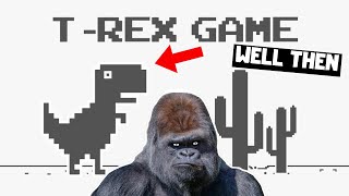 Playing the TREX Game with STYLE Dino Run [upl. by Demetri]