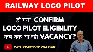 Loco Pilot Vacancy Update। RAILWAY VACANCY CONFIRMED  Be ready [upl. by Fruma485]