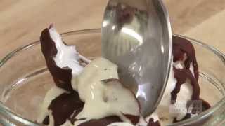 Super Quick Video Tips Make a DIY Chocolate Ice Cream Shell at Home [upl. by Ylla554]