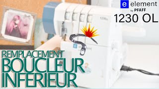 Comment remplacer le boucleur inférieur de la Pfaff 1230OL de Lidl [upl. by Arrekahs]