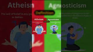 atheism vs Agnosticism religionexplained history religion facts christmas religiouscomparison [upl. by Sherrer]