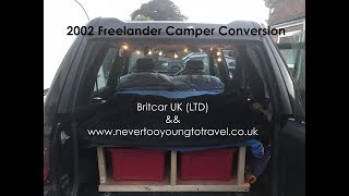 2002 2L TD4 Freelander Camper Conversion [upl. by Swartz]