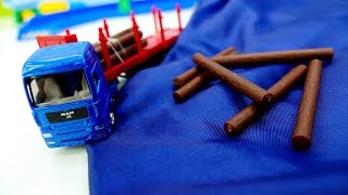 Helfer Autos Spielzeugautos transportieren Lasten Kindervideos auf Deutsch [upl. by Rehpinej506]