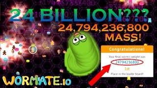 WORMATEIO NEW WORLD RECORD  24794236800 MASS  24 BILLION MASS IN WORMATEIO [upl. by Cerelia171]