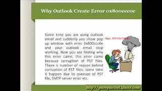 Easy way to Fix Outlook Error 0x800ccc0e [upl. by Vick]