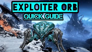 Exploiter Orb Quick Guide  Warframe Event Guide [upl. by Amii80]