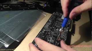 EVGA GTX690 Quad SLI BACKPLATE Installation [upl. by Liddie]