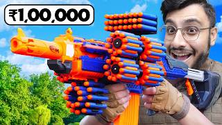 Rs 10 VS Rs 100000 NERF GUNS [upl. by Malan]