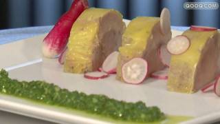 Foie gras micuit et pesto de fanes de radis par Antony Cointre [upl. by Yliab91]