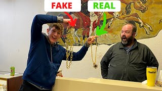 Can A Pawn Shop Tell The Difference Between A Real And Fake Gold Chain [upl. by Sakiv]