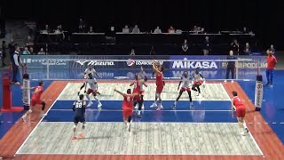 Micah Christenson in Volleyball USA  Cuba Norceca 2023 [upl. by Dirgis]