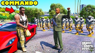 Franklin Become Special Commando To Fight Army General In GTA 5  SHINCHAN and CHOP [upl. by Sylado767]