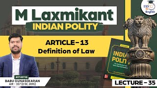 Fundamental Rights  Part 5 l Lecture 35 l Polity l M Laxmikanth l Babu G l StudyIQ IAS English [upl. by Crescantia665]