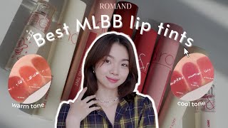 ENG Swatch amp So Sánh 8 MÀU SON TINT BÓNG ROMAND mlbb hot nhất  Da tone ấm amp da tone lạnh  Trang [upl. by Sena]