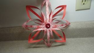 Finnish Star DecorationOrnament  3D paper star [upl. by Idissak558]