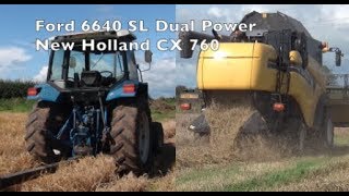 Ford 6640 Powerstar SL New Holland CX760 gtritchie5 [upl. by Llegna]