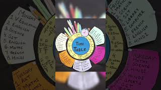 School timetable ideas art timetable easydrawing artisticblisswithruhee ytshorts drawing [upl. by Iolenta]