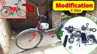 Electric Cycle Modification By Raju G  E Bike Modified 🔥🔥 [upl. by Buskus650]