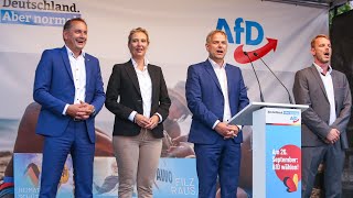 Auftakt des AfDWahlkampfs in Schwerin [upl. by Raquel]