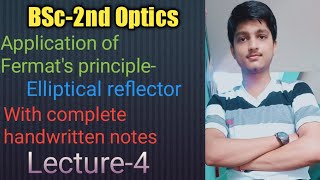 Application of Fermats principle ll Elliptical reflector [upl. by Ahrendt]