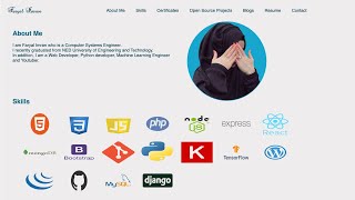 Portfolio website using Html and CSS htmlcss html html5 website [upl. by Atneciv341]