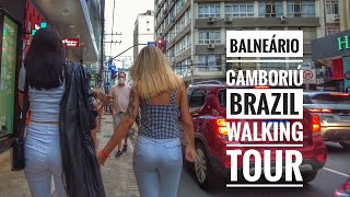 Av Brasil Balneário Camboriú Santa Catarina Walking Tour  4K Walk [upl. by Tsugua269]