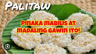 Pinaka madaling gawin na kakanin Madaling ibenta How to cook Palitaw [upl. by Aseen704]