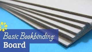 Bookbinding Cover Board [upl. by Dulcle]