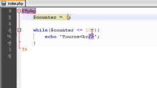 PHP  19  Introduction aux boucles la boucle while [upl. by Andris]