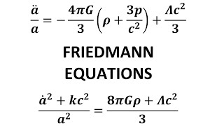 Friedmann Equations From The Einstein Field Equations  Friedmann Equations Derivation  FLRW Metric [upl. by Ahon]