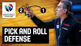 Pick and Roll Defense  Sergio Scariolo  Basketball Fundamentals [upl. by Jews]