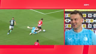 Wellenreuther over mogelijk penalty Ik raakte hem wel een beetje  PSV 44 Feyenoord  psvfey [upl. by Schreck]