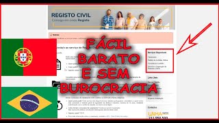 COMO OBTER CERTIDÃO NASCIMENTO PORTUGUÊS  CIVIL ONLINE [upl. by Einomrah]