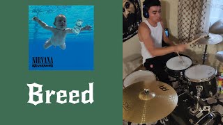 Breed  Nirvana  Drum Cover [upl. by Aerdnaid]