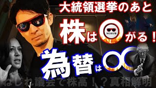 【徹底解説】大統領選挙の「後」株価は〇がる！為替は〇〇！大統領選相場▶詳しく解説します！ [upl. by Eggett]