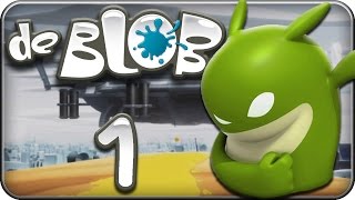 Lets Play De Blob Part 1 Chroma City in Gefahr [upl. by Yrrot]