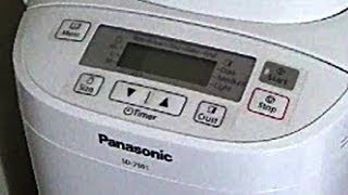 How to make bread  Panasonic SD2501 Breadmaker [upl. by Esirec267]