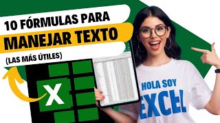 🎖 Las 10 Formulas para Manejar TEXTO en Excel que no sabias [upl. by Isyed603]