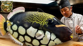 Explore Japanese cuisine How to make Clown Triggerfish into a luxury dish by a Japanese chef [upl. by Iznek]