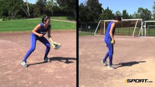 How to Field a Grounder in Softball [upl. by Sheffie927]