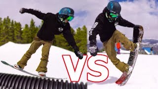 Rocker vs Camber Snowboard Test  Arbor Westmark [upl. by Siroved]