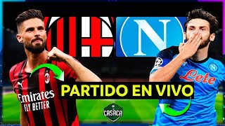 🚨 MILAN vs NAPOLI EN VIVO 🏆🔥 UEFA CHAMPIONS LEAGUE  CUARTOS  IDA [upl. by Ymmor]