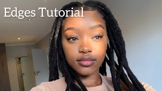 edgestutorial 💇🏽‍♀️  My tips and tricks for edges with natural hair🫶🏽 [upl. by Voltz410]