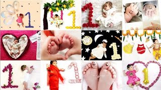 Diy theme baby photoshoot ideas at homelatest one month baby photoshoot [upl. by Ahsakal]