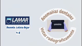 Anomalías dentales vistas radiograficamente [upl. by Assillam]