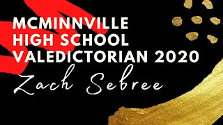 McMinnville HS Valedictorian 2020  Zach Sebree [upl. by Dewie]